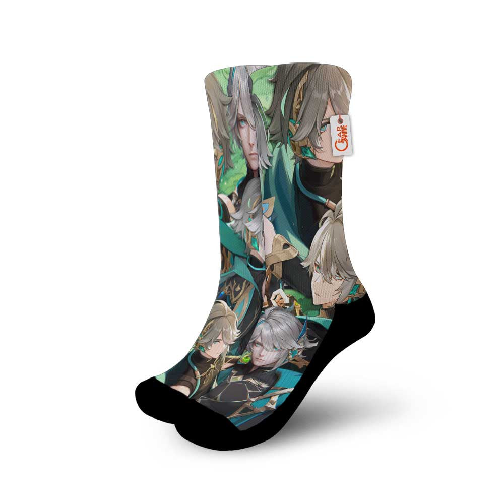 Alhaitham Genshin Impact Game Socks - FREE with shoes order