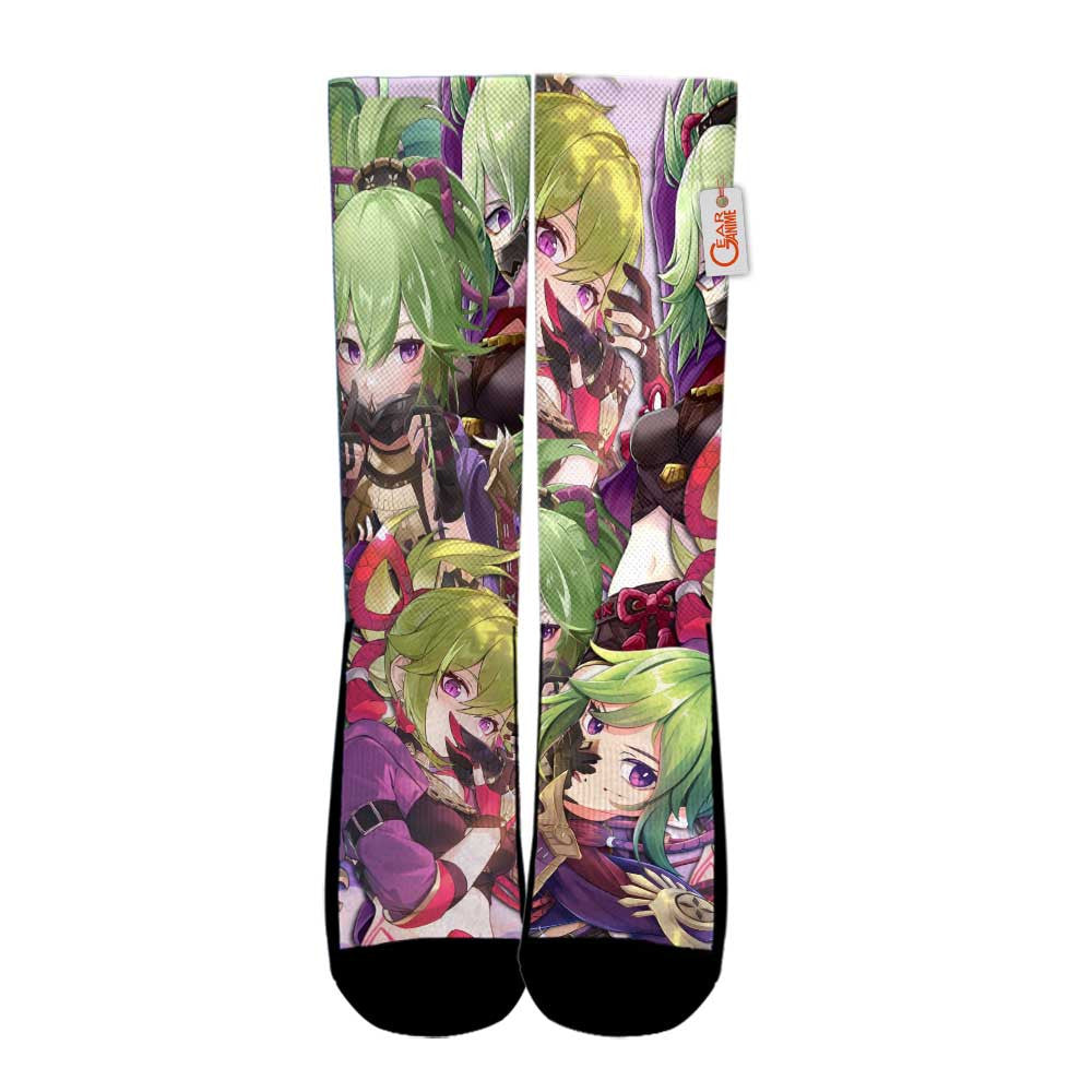 Kuki Shinobu Genshin Impact Game Socks - FREE with shoes order
