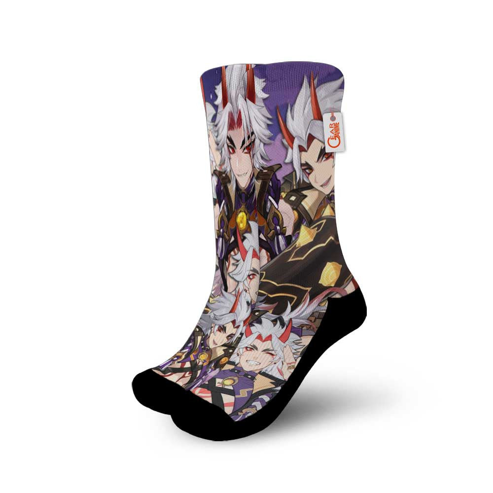 Arataki Itto Genshin Impact Game Socks - FREE with shoes order