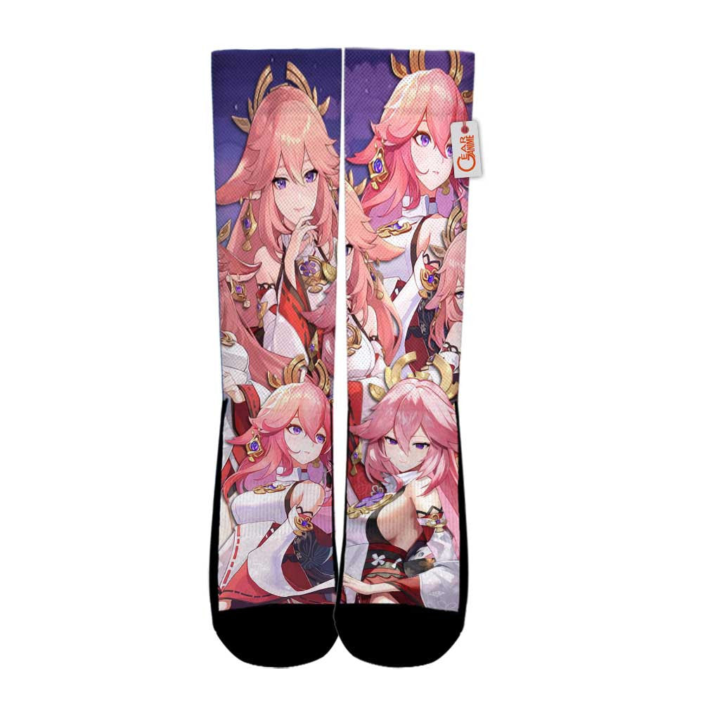 Yae Miko Genshin Impact Game Socks - FREE with shoes order