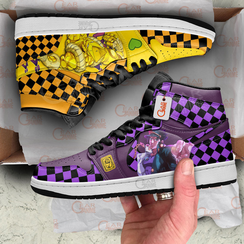 Jotaro Kujo and Dio Brando Custom High-Top Sneakers