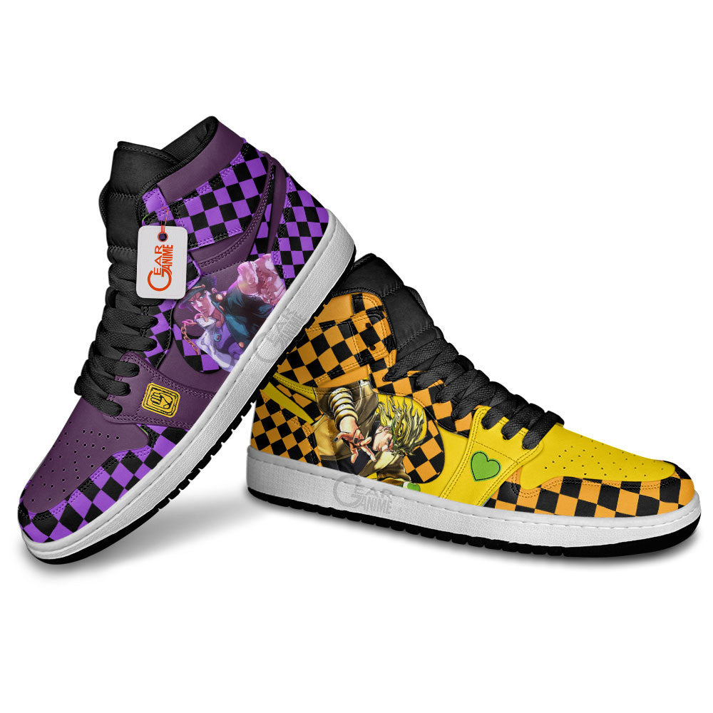 Jotaro Kujo and Dio Brando Custom High-Top Sneakers