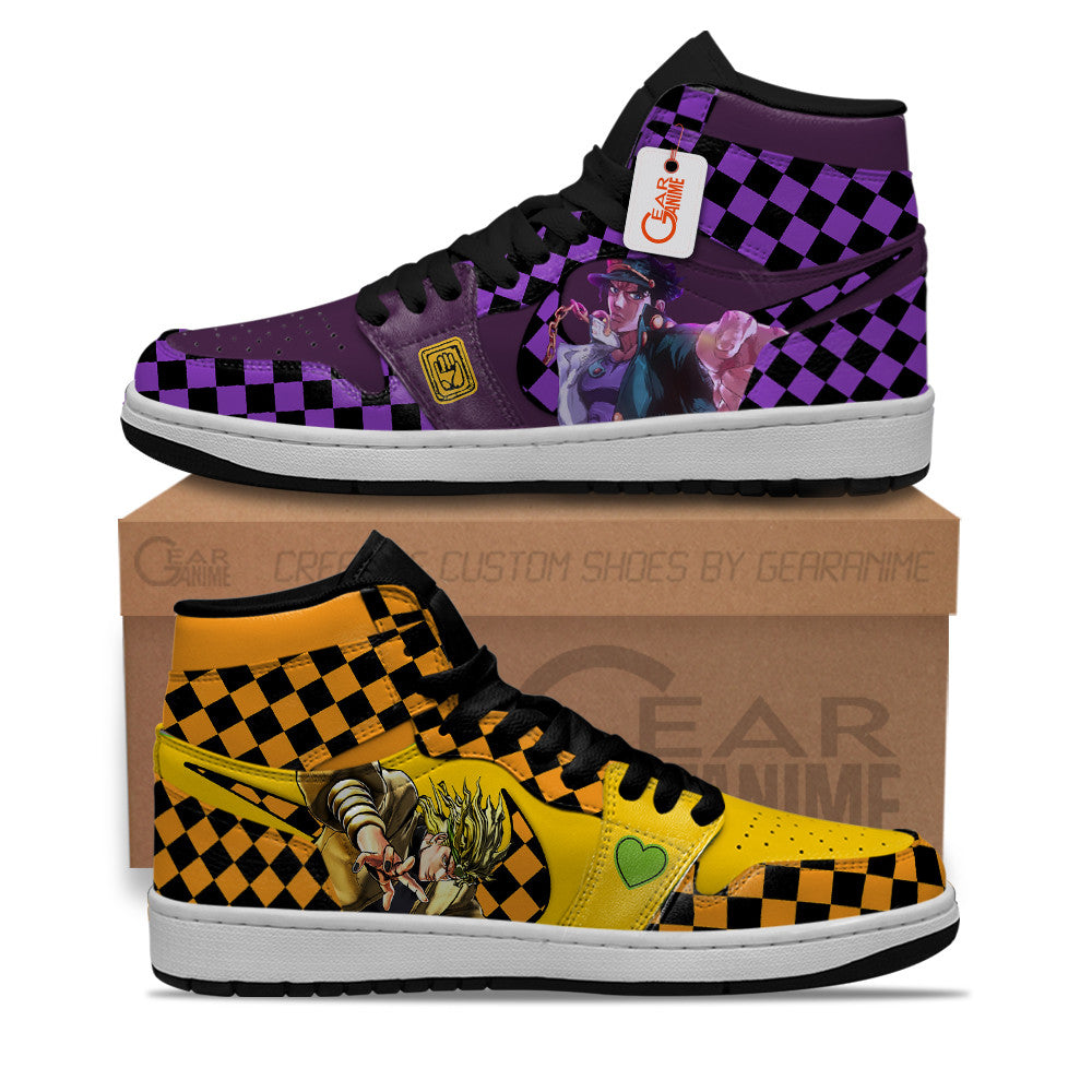 Jotaro Kujo and Dio Brando Custom High-Top Sneakers