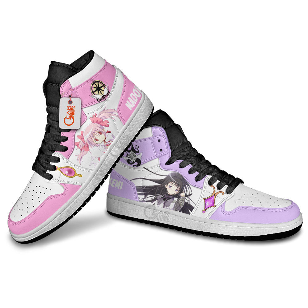 Madoka Kaname and Homura Akemi Custom High-Top Sneakers