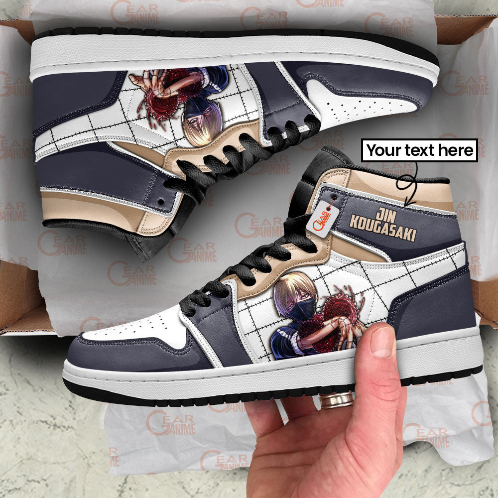 Tougen Anki Jin Kougasaki Personalized High-Top Sneakers