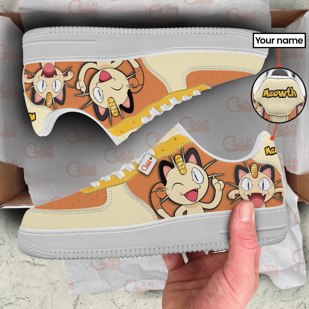 Meowth Personalized Low-Top Sneakers