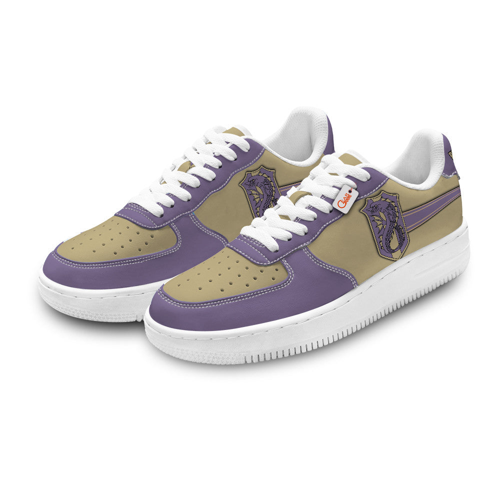 Purple Orca Personalized Low-Top Sneakers