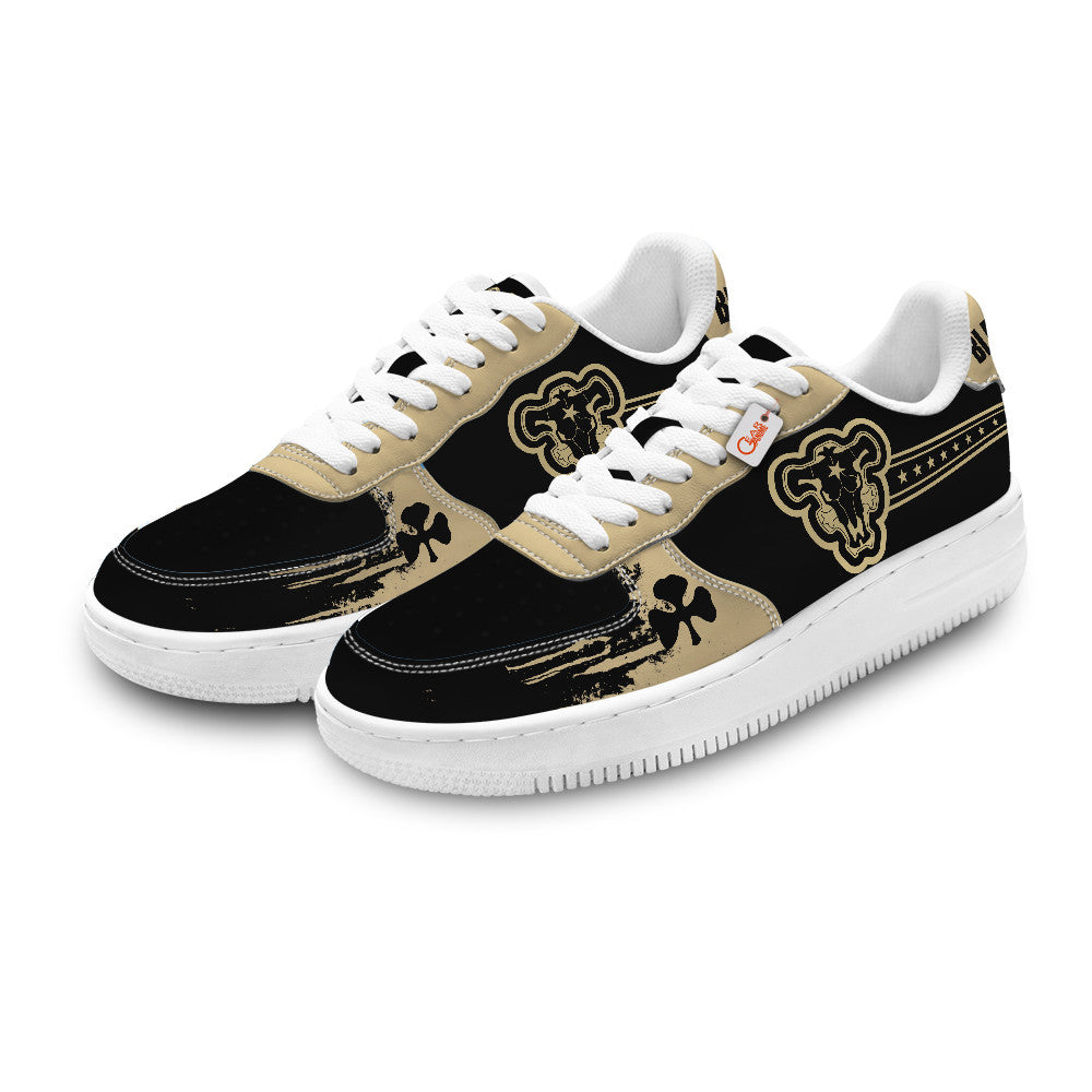 Black Black Bull Personalized Low-Top Sneakers