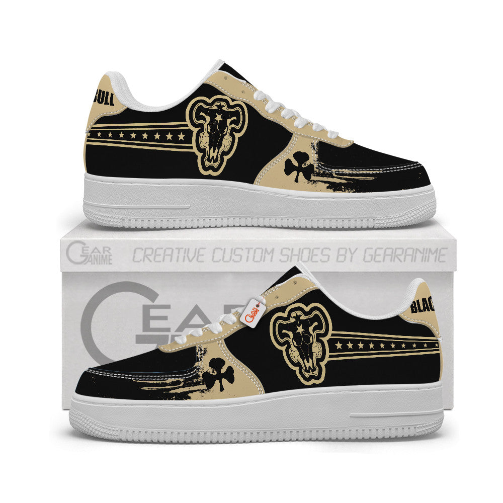 Black Black Bull Personalized Low-Top Sneakers