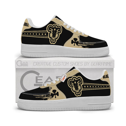 Black Black Bull Personalized Low-Top Sneakers
