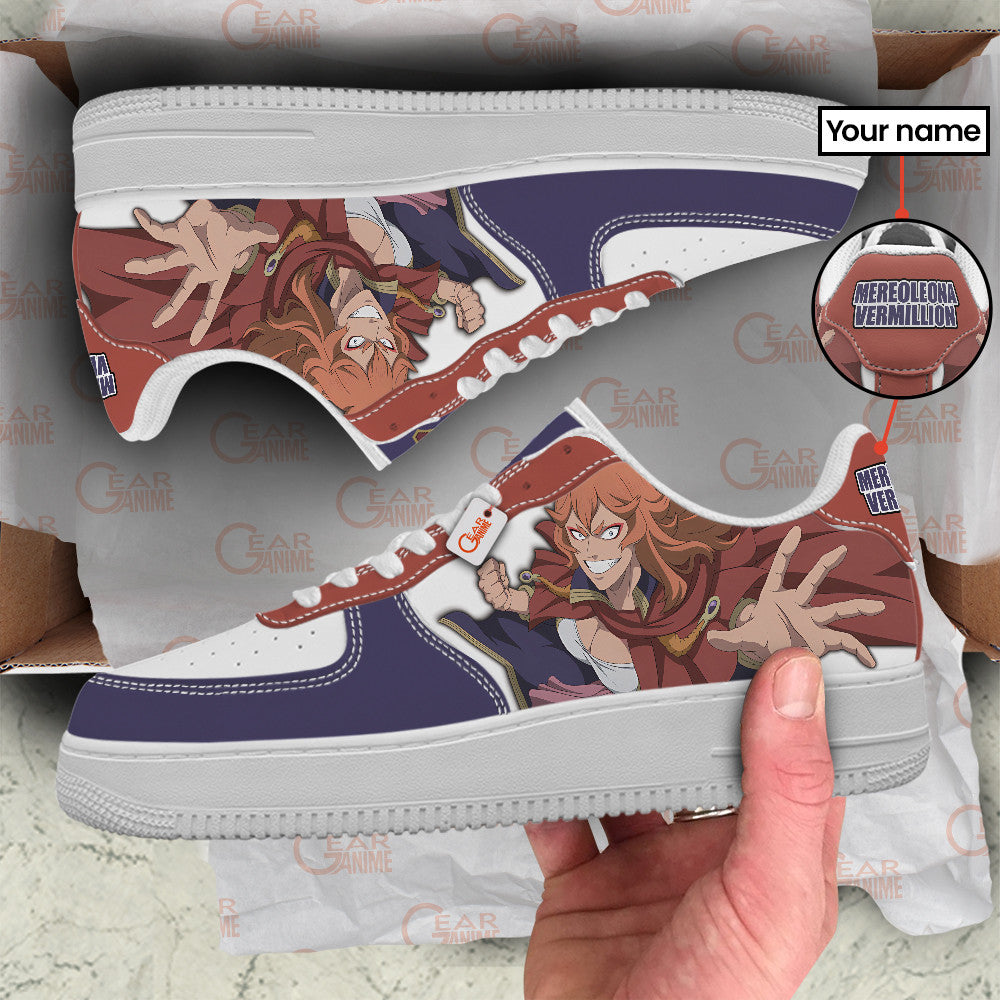 Mereoleona Vermillion Personalized Low-Top Sneakers