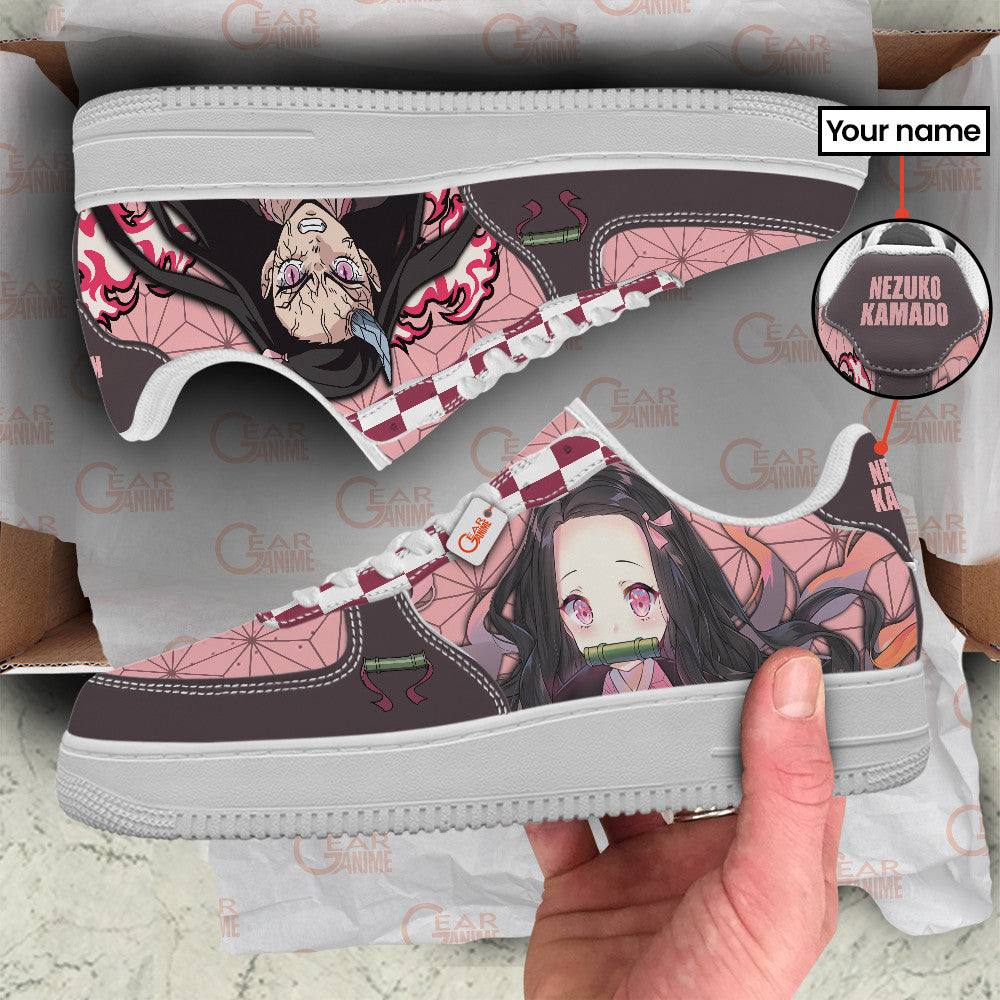 Nezuko Kamado Personalized Low-Top Sneakers