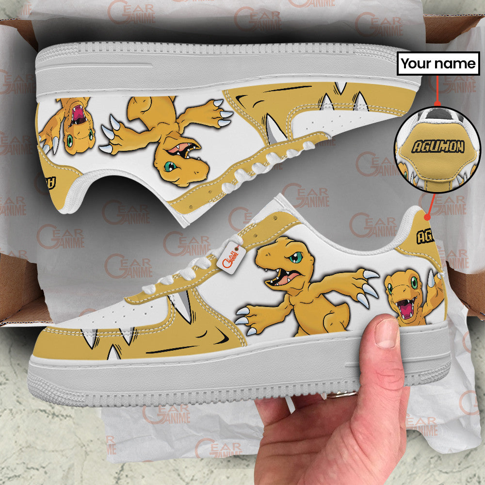 Agumon Personalized Low-Top Sneakers