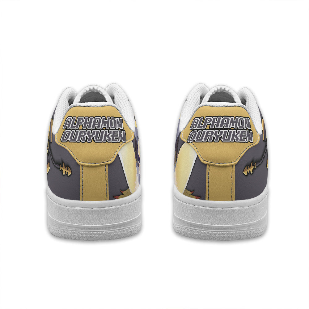 Alphamon Ouryuken Personalized Low-Top Sneakers
