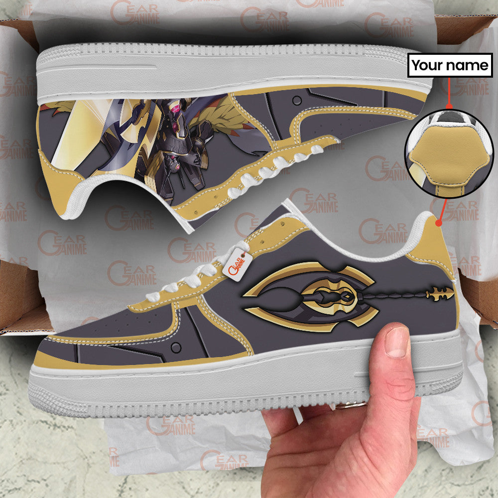 Alphamon Ouryuken Personalized Low-Top Sneakers