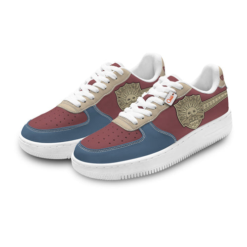 Black Golden Dawn Personalized Low-Top Sneakers