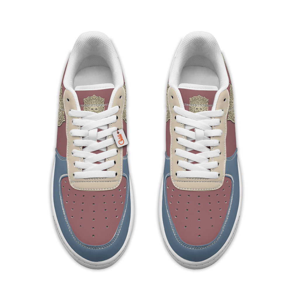 Black Golden Dawn Personalized Low-Top Sneakers