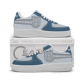 Black Silver Eagle Personalized Low-Top Sneakers