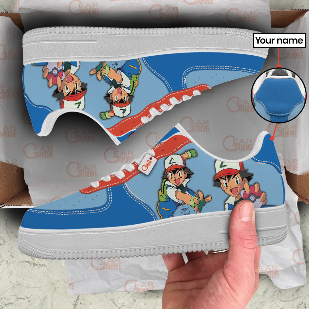 Ash Ketchum Satoshi Personalized Low-Top Sneakers