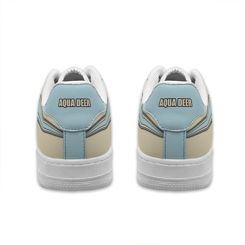 Aqua Deer Personalized Low-Top Sneakers