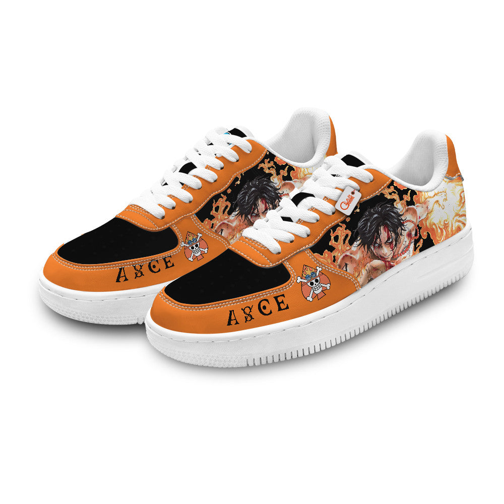 Portgas D. Ace Personalized Low-Top Sneakers