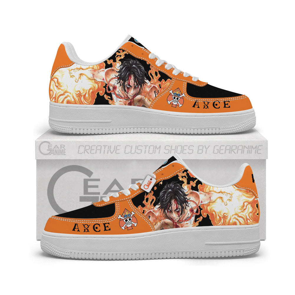 Portgas D. Ace Personalized Low-Top Sneakers