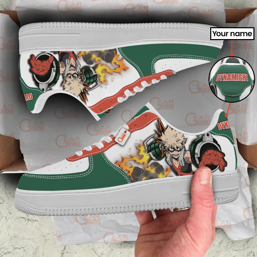 Katsuki Bakugo Dynamight Personalized Low-Top Sneakers