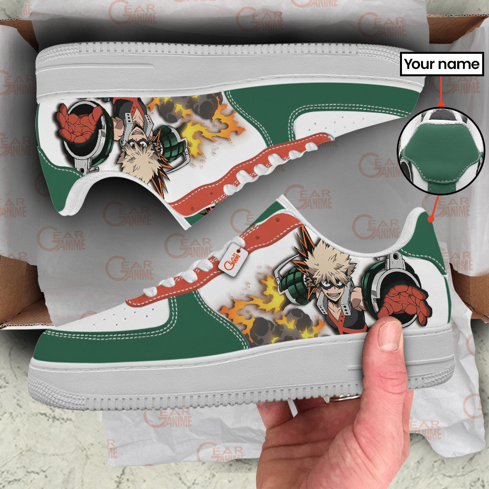 Katsuki Bakugo Dynamight Personalized Low-Top Sneakers