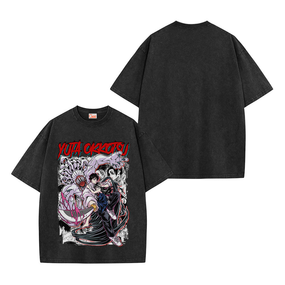 Jujutsu Kaisen Yuta Okkotsu And Rika Vintage Washed T-Shirt