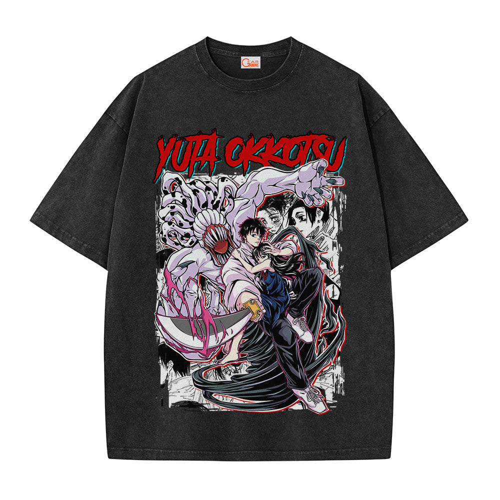 Jujutsu Kaisen Yuta Okkotsu And Rika Vintage Washed T-Shirt