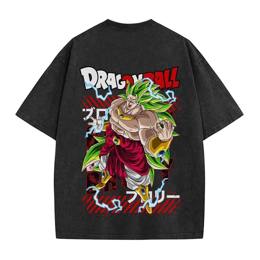 Dragon Ball Broly Legendary Super Saiyan Vintage Washed T-Shirt