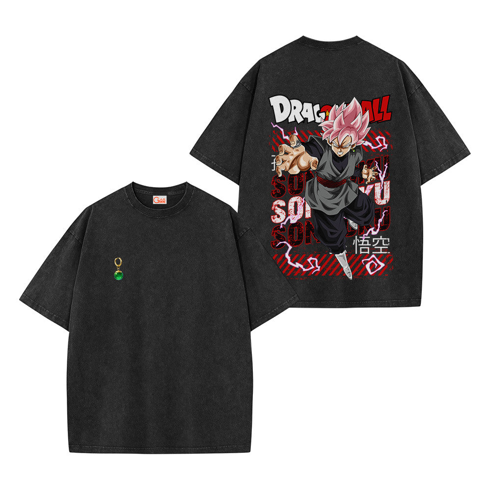 Dragon Ball Goku Black Rose Vintage Washed T-Shirt