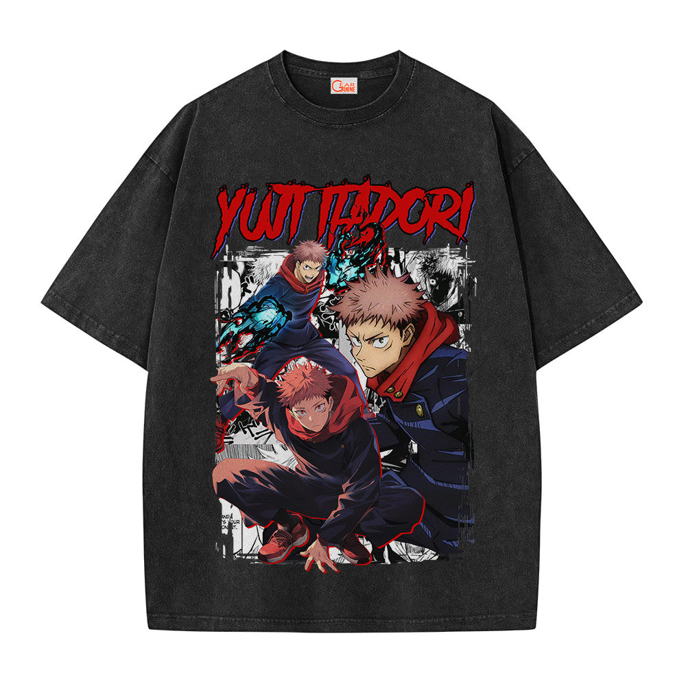 Jujutsu Kaisen Yuji Itadori Vintage Washed T-Shirt