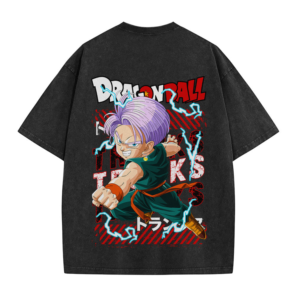 Dragon Ball Trunks Kid Vintage Washed T-Shirt