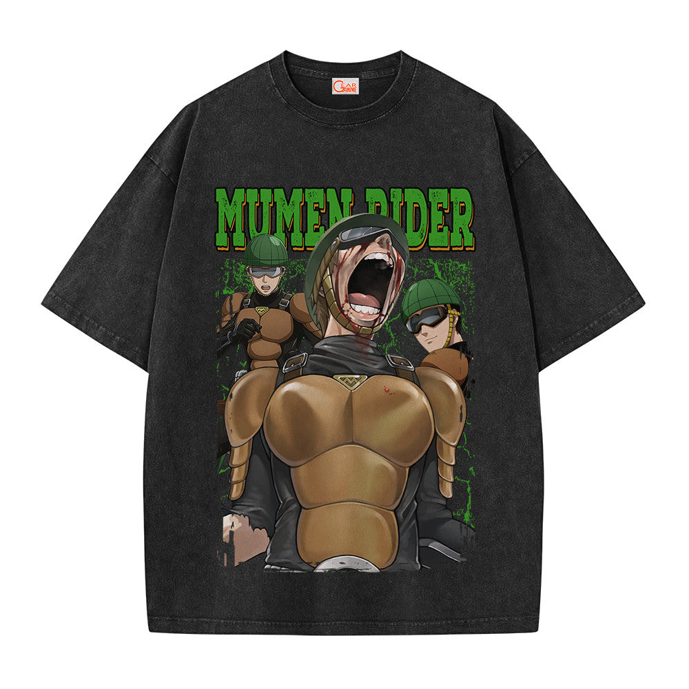 One Punch Man Mumen Rider Vintage Washed T-Shirt
