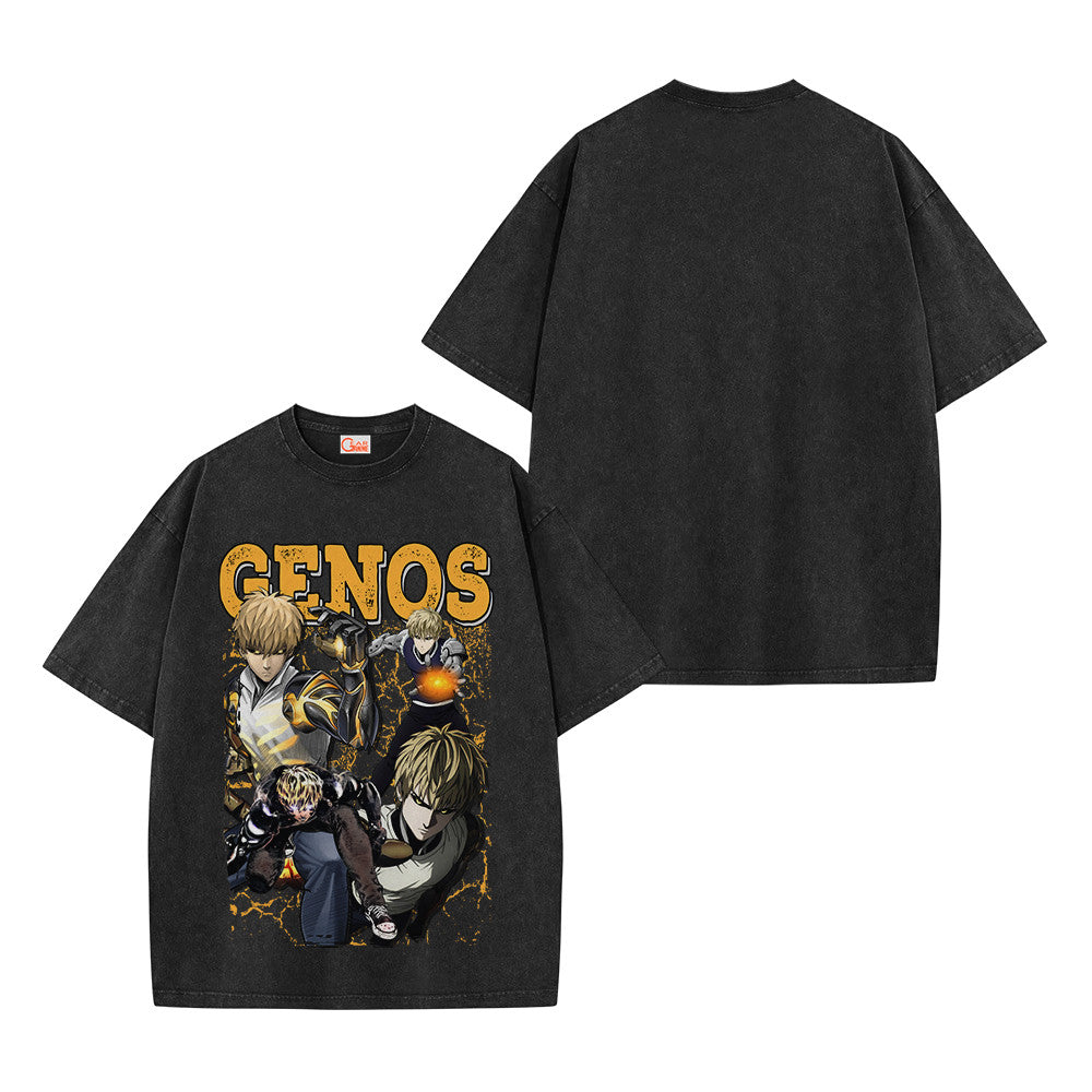 One Punch Man Genos Vintage Washed T-Shirt