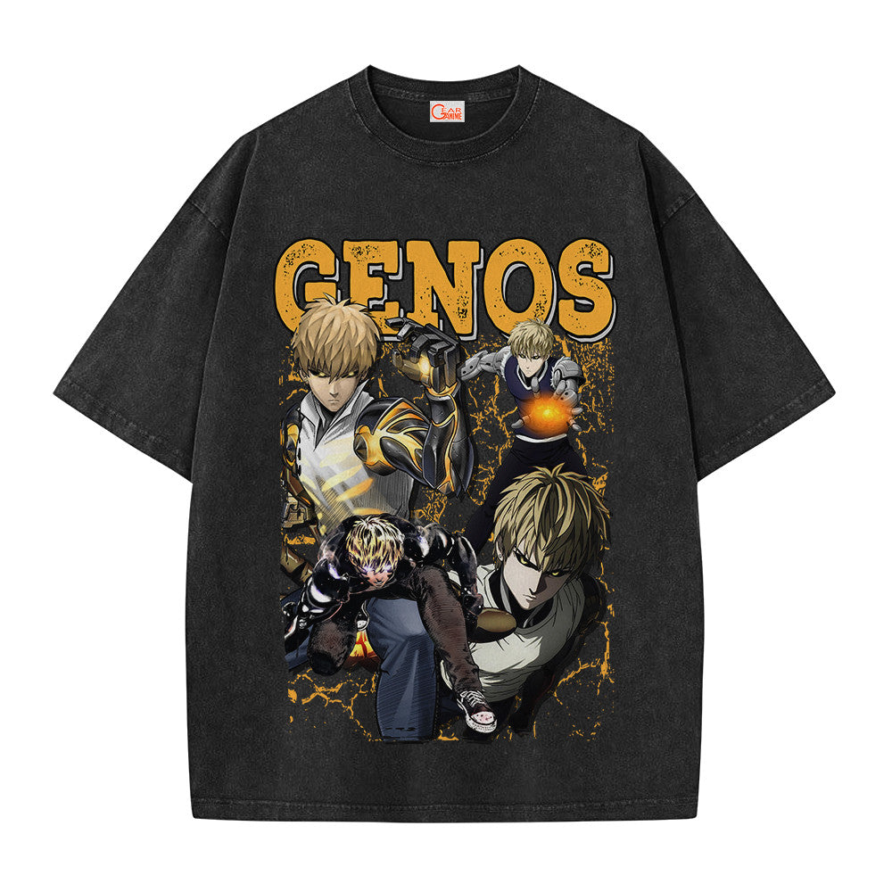 One Punch Man Genos Vintage Washed T-Shirt