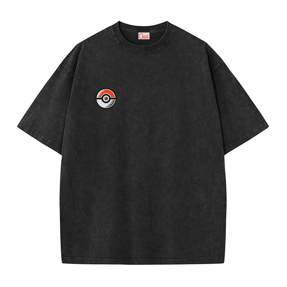 Pokemon Personalized Charmander Vintage Washed T-Shirt