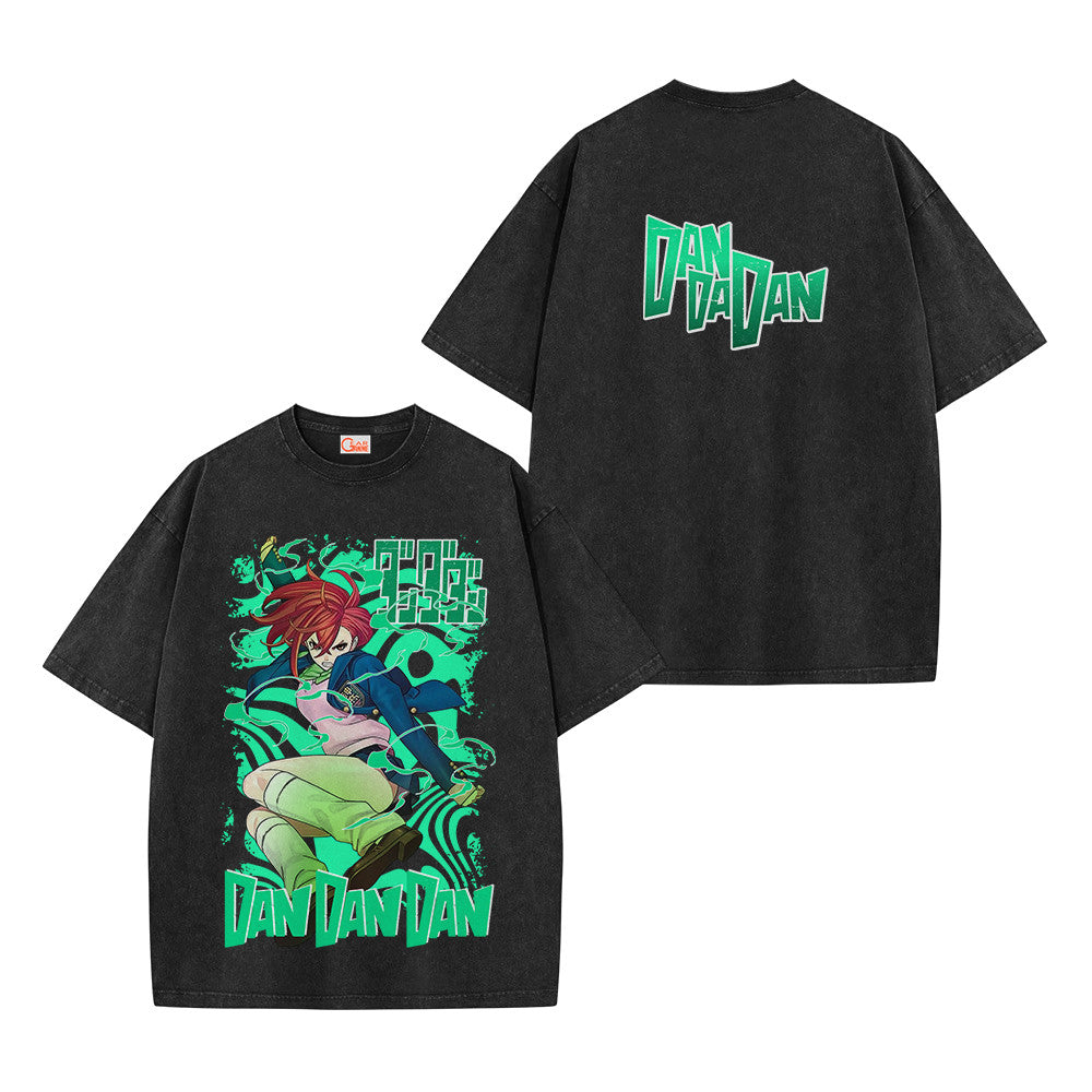 Dandadan Momo Ayase Vintage Washed T-Shirt