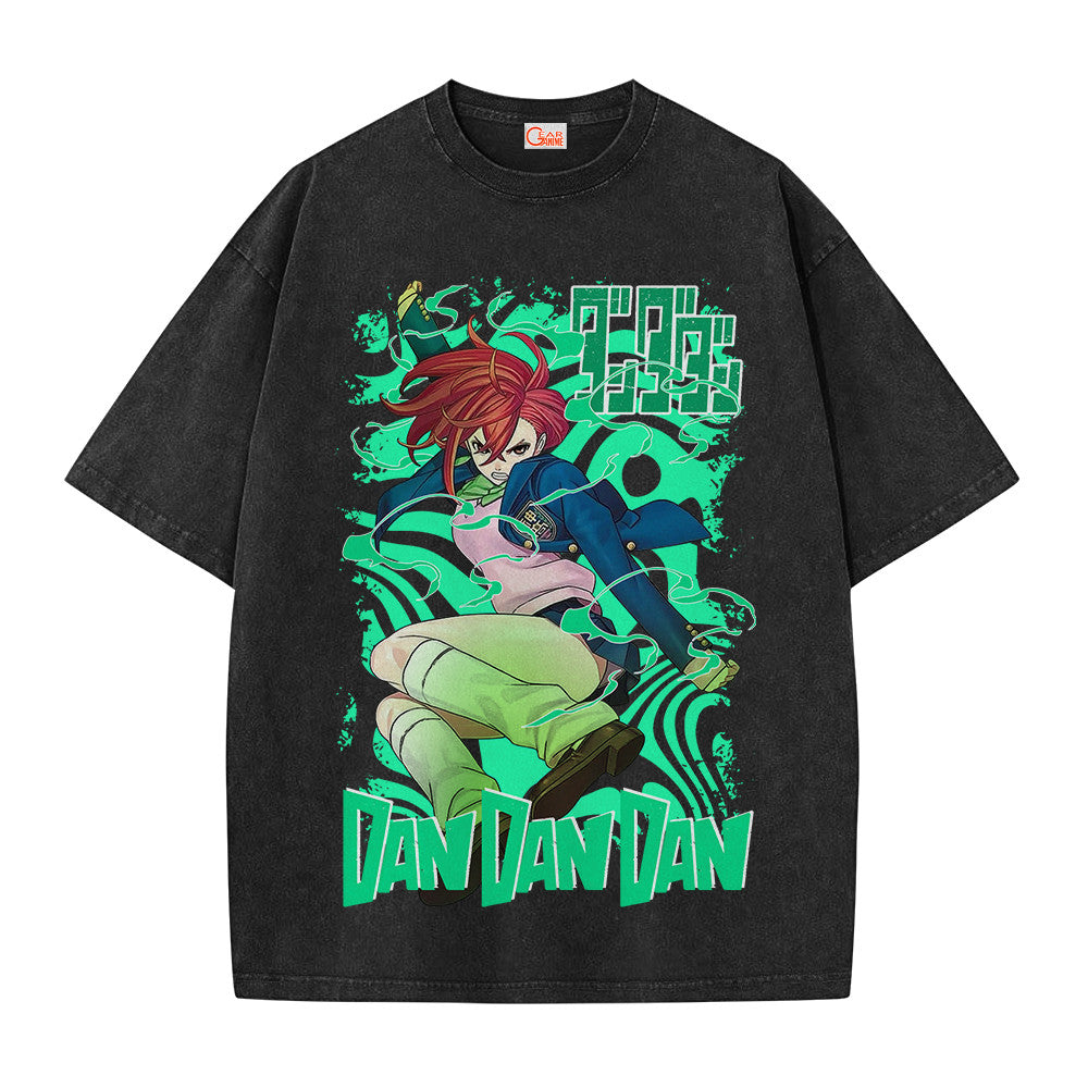 Dandadan Momo Ayase Vintage Washed T-Shirt