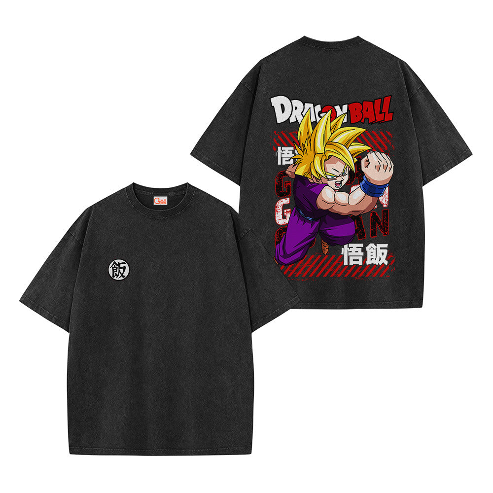 Dragon Ball Gohan Teen Super Saiyan Vintage Washed T-Shirt