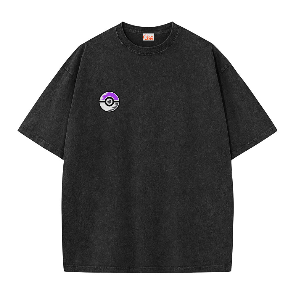Pokemon Personalized Mewtwo Vintage Washed T-Shirt