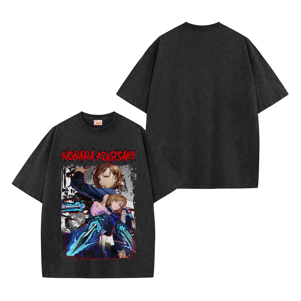 Jujutsu Kaisen Nobara Kugisaki Vintage Washed T-Shirt
