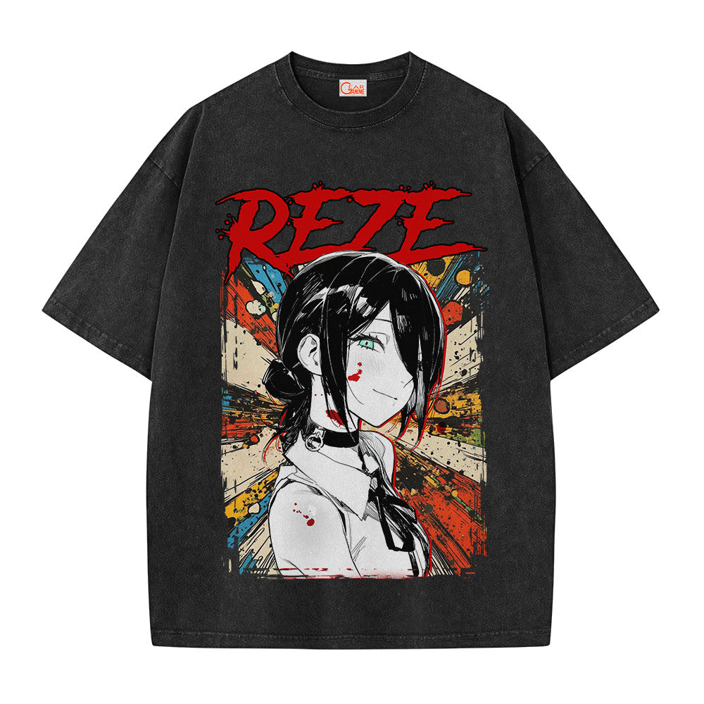 Chainsaw Man Reze Vintage Washed T-Shirt