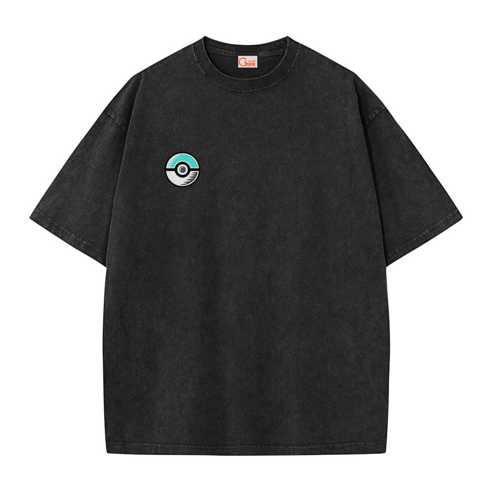 Pokemon Personalized Squirtle Vintage Washed T-Shirt