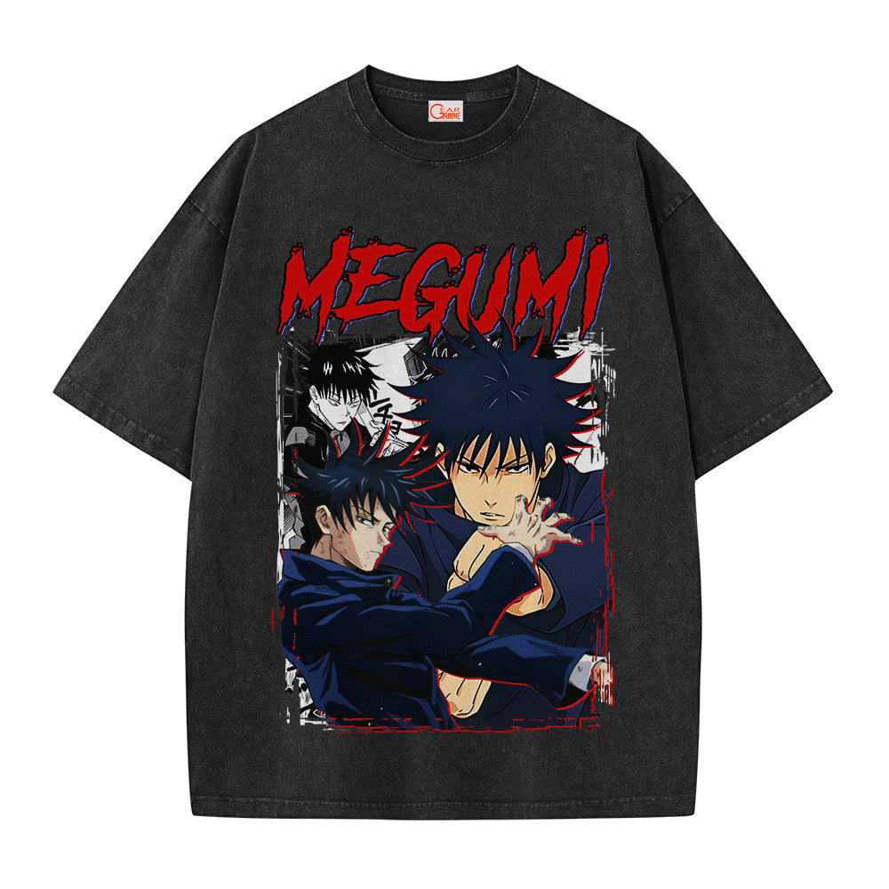 Jujutsu Kaisen Megumi Fushiguro Vintage Washed T-Shirt