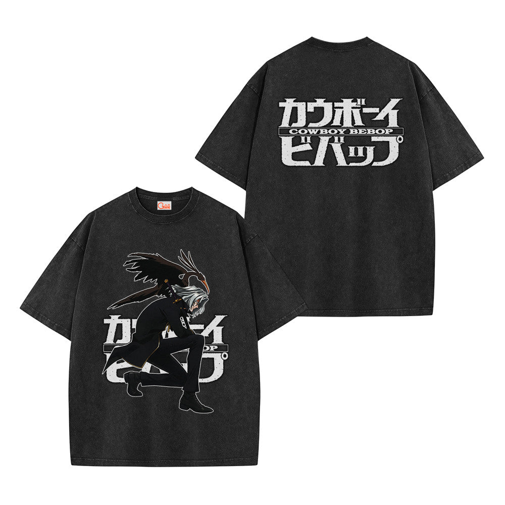 Cowboy Bebop Venomous Snake Vicious Vintage Washed T-Shirt