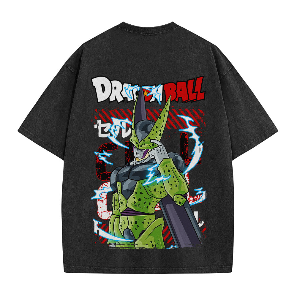 Dragon Ball Perfect Cell Vintage Washed T-Shirt