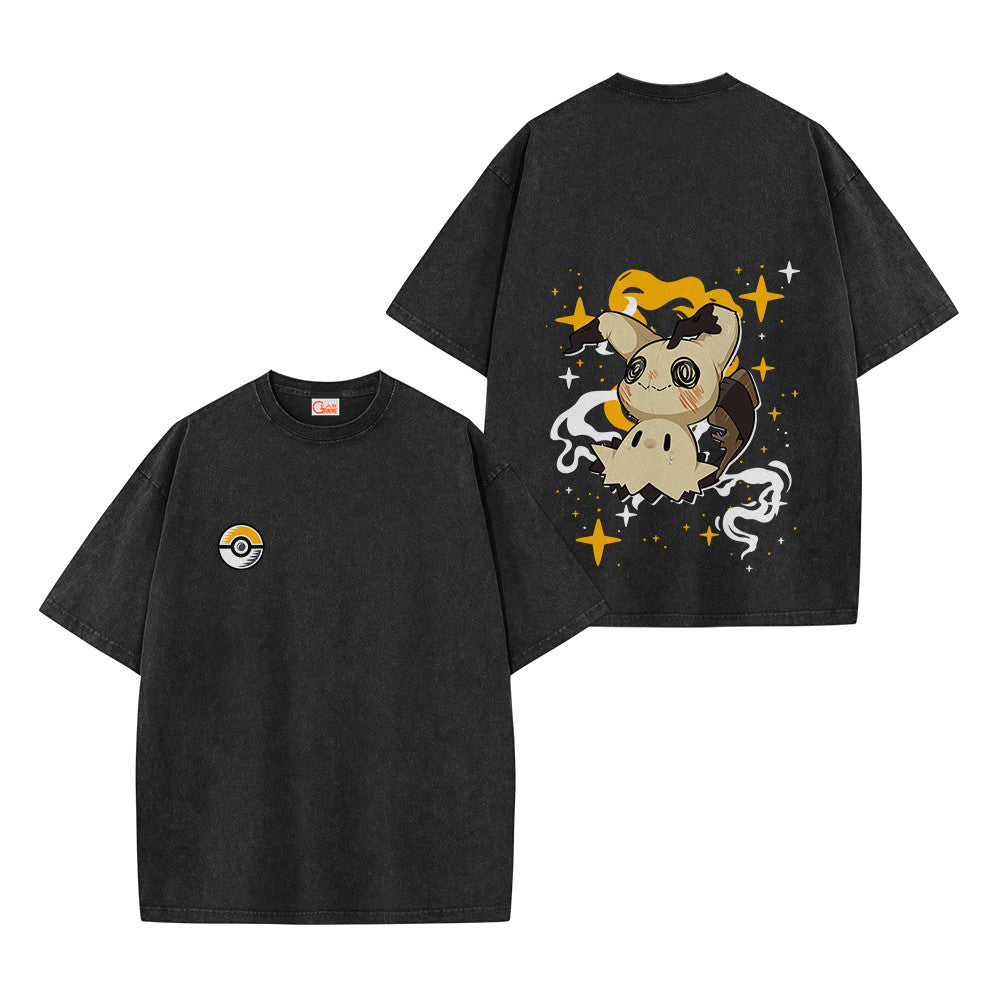 Pokemon Personalized Mimikyu Vintage Washed T-Shirt