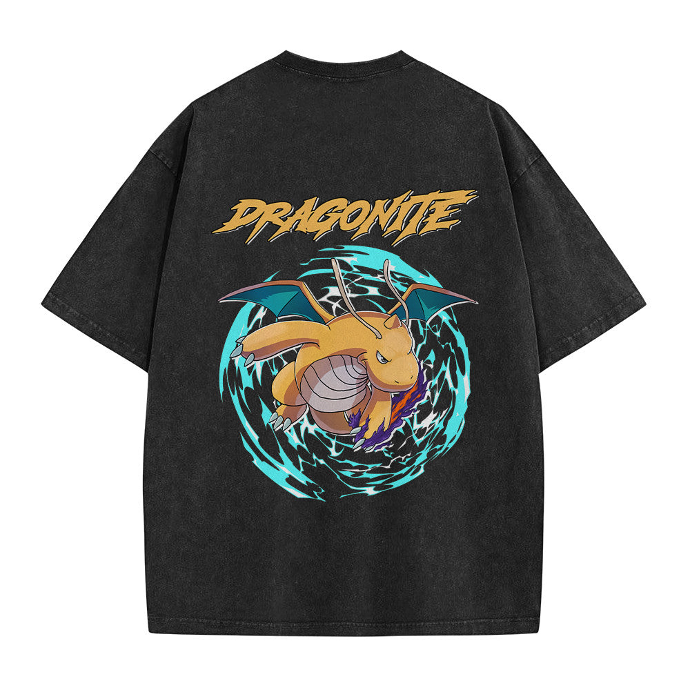 Pokemon Personalized Dragonite Vintage Washed T-Shirt